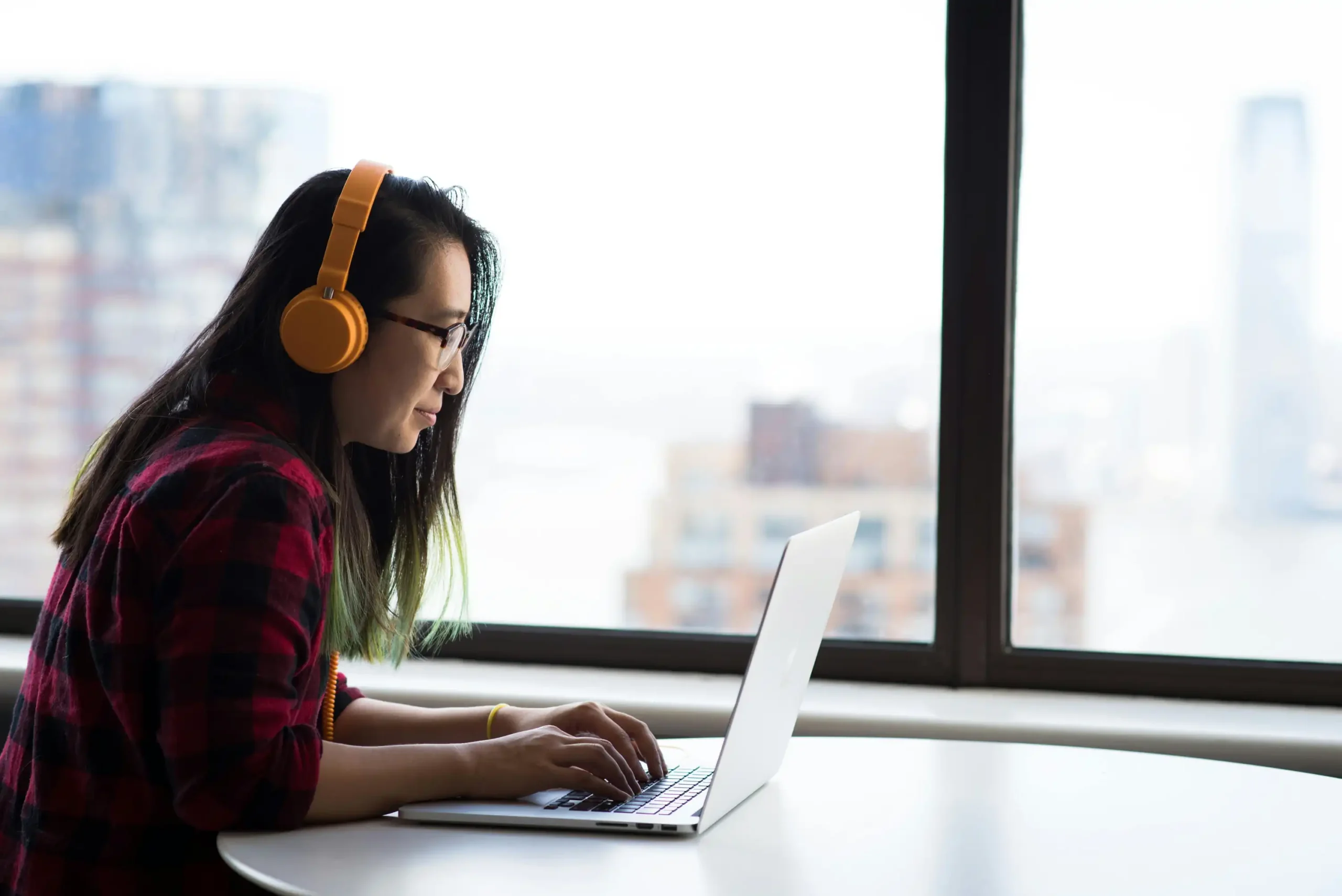 a woman on a virtual call with her therapist